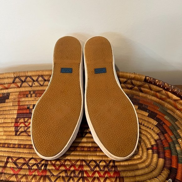 Platform White Leather Keds - Picture 5 of 5